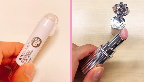 左：レブロン／ キス シュガー スクラブ SUGAR MINT 740円（税抜） 、右：ジルスチュアート／リップグロウ バーム 3,080円（税込）／（写真:canちゃん）