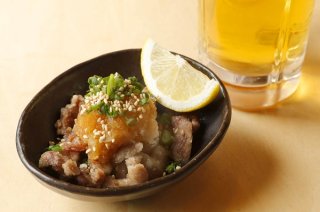 砂肝の皮を使った「砂肝ポン酢」 コリコリ食感がやみつきに