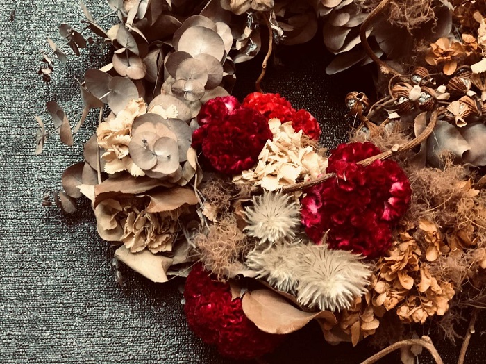 ケイトウのドライフラワーは驚きの出来栄え