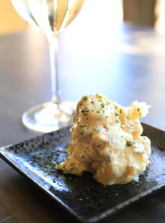 「ジャガイモのにんにく和え」これぞ自家製のポテサラです