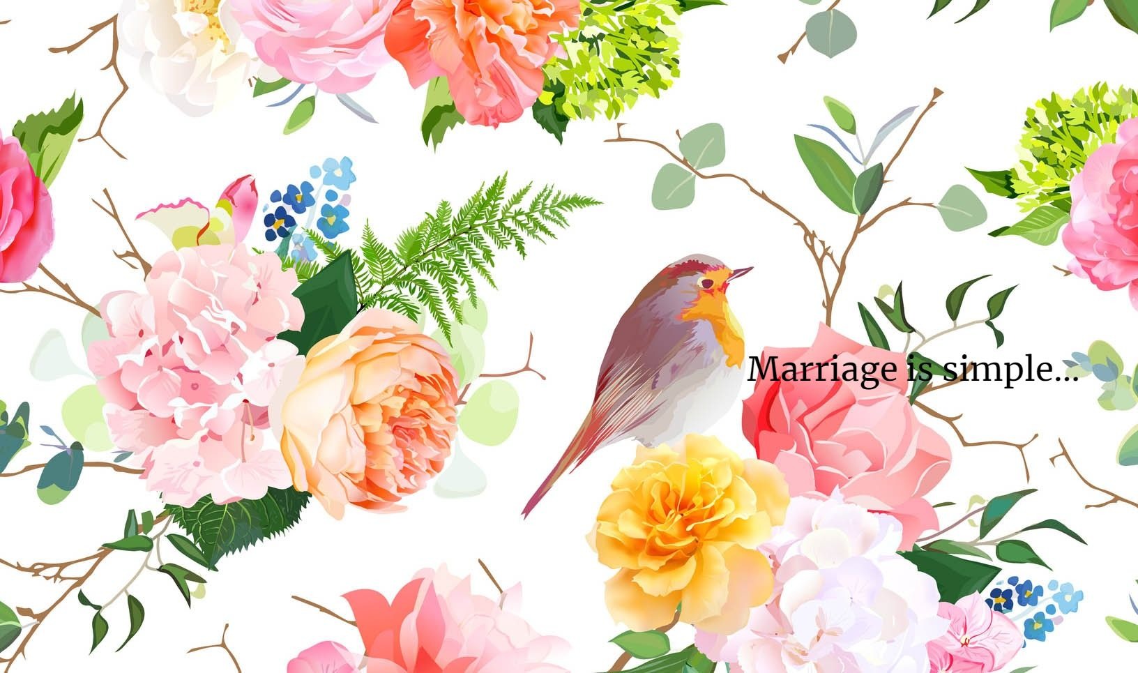 「結婚はシンプルなもの」