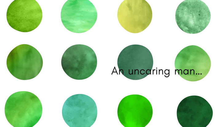 「思いやりのない男…」