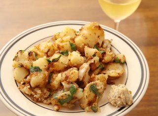 「じゃがいもとワサビ漬けのバター炒め」加熱でうま味際立つ