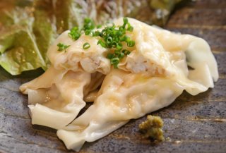 日本酒と相性抜群「魚のワンタン」白身魚ならなんでもOK!