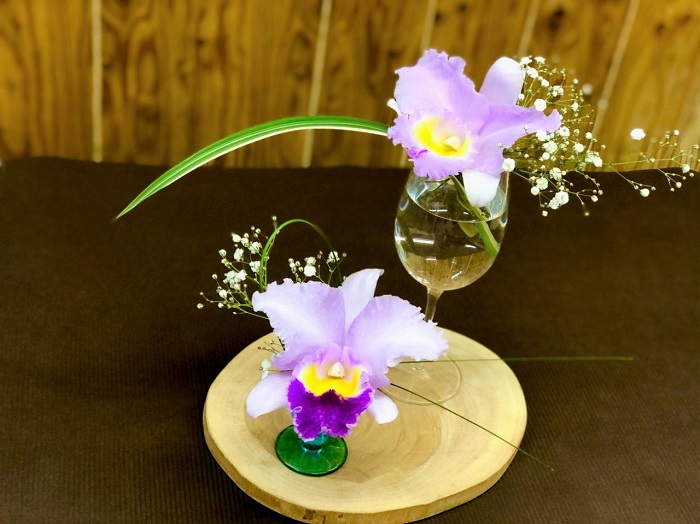 手持ちのグラスでもステキ！