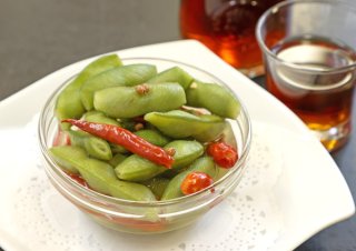「枝豆の中国風おつまみ」口に入れた瞬間スープがジュワッと