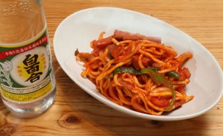 「ナポリそば」麺は茹でずにレンジでチン!パスタよりも簡単