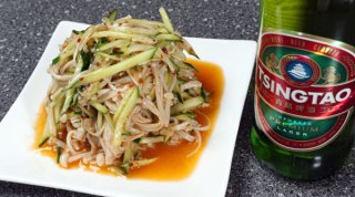 新たな無限おつまみ「エノキと千切りキュウリのラー油あえ」