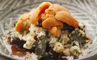 「ピータンウニ豆腐」2ステップで定番メニューが豪華に変身