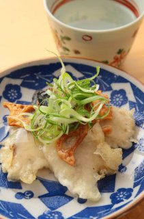 「〆サバ天婦羅 甘酢あんかけ」つゆも塩も不要でおいしい!