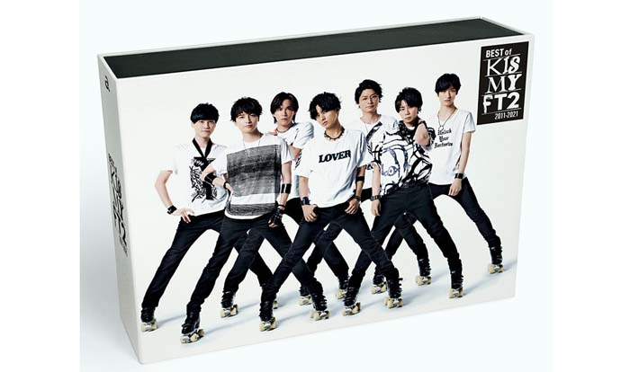 交際宣言の横尾（右から3番目）。他メンのファンは買えばいいのに、とはいかない？／「BEST of Kis-My-Ft2」（初回盤A）