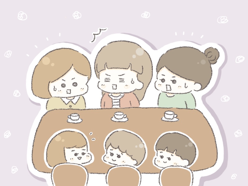 「シングルマザー」の言葉にドキッ（イラスト：こばやしまー）