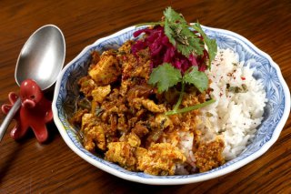 「麻婆キーマカレー」お酒と一緒にちびりちびりつまみたい！