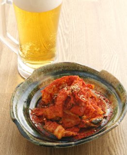 「白菜コッチョリサラダ」うま味と風味広がるピリ辛生キムチ