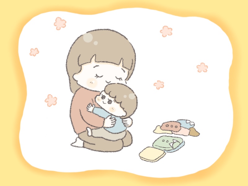 「いつもの時間」があると安心（イラスト：こばやしまー）