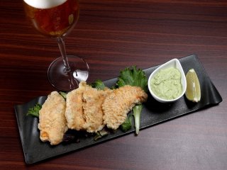 「鶏むね肉のケイジャン風味揚げ」やば、ビールが止まらない