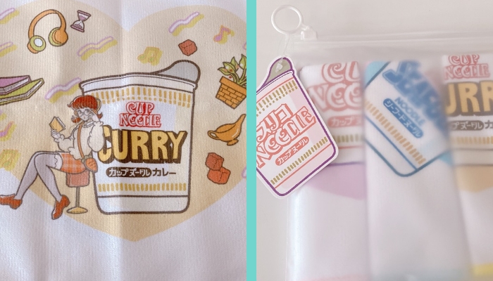 【カップヌードル】キッチンクロス3枚セット ¥330（税込=以下同） ／（写真:canちゃん）