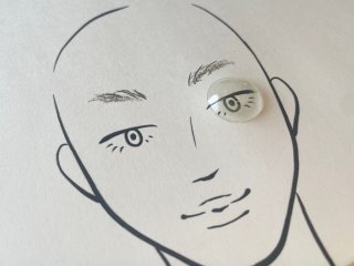 オリーブ系ブラウン眉×ふんわりグリーン（Ｃ）コクハク