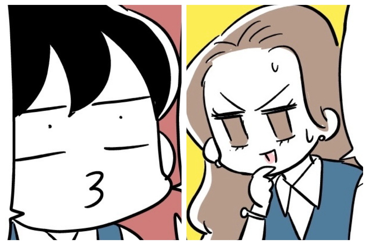 ダラ先輩、ギャルちゃん（漫画:若林杏樹）