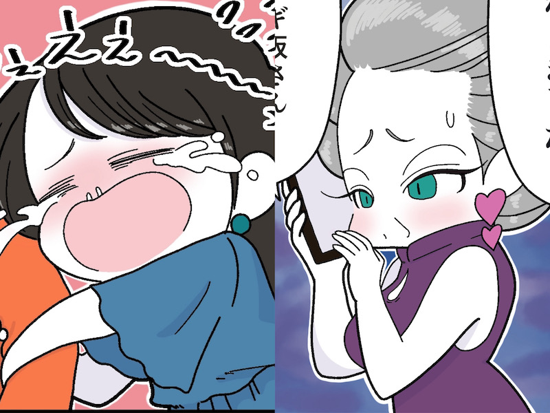 モジョ子、ママ（漫画:おくげちゃん）