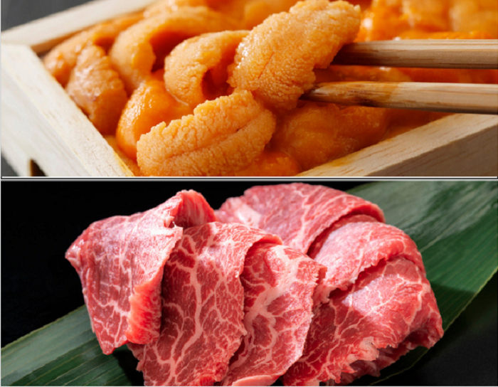 ウニと肉で「うにく」とはよく言ったもんだよ