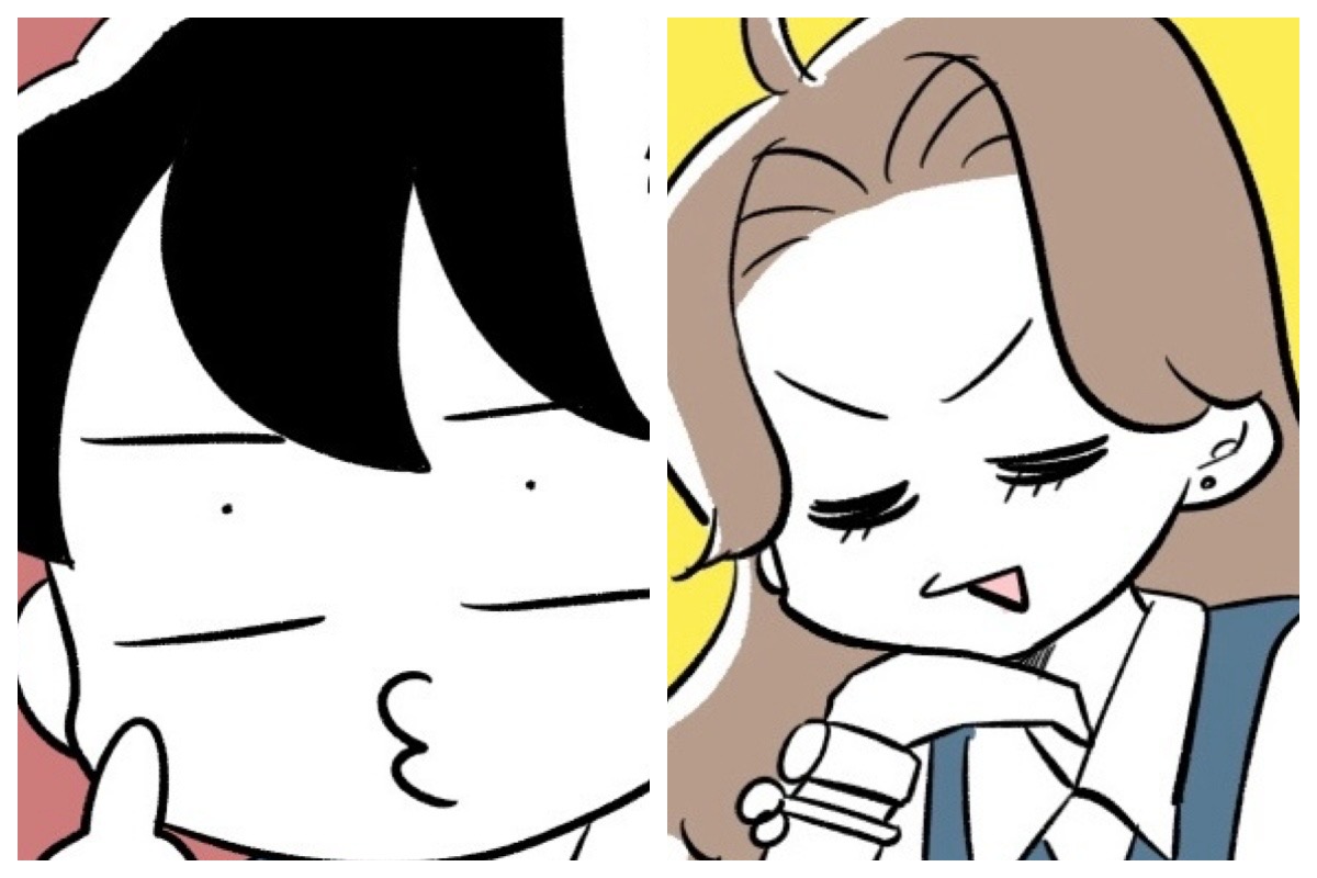 ダラ先輩、ギャルちゃん（漫画:若林杏樹）