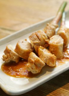 「谷中ショウガの肉巻き」豆板醤入り相性抜群の万能ソースで無限ビールぅ