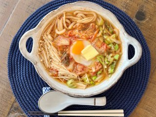ゾンビのように疲れた日に「レンジであったかチゲうどん」