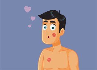 すんげーキスマークついてた（写真:iStock）