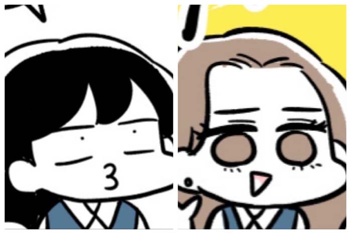 ダラ先輩、ギャルちゃん（漫画:若林杏樹）