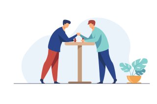 張り合っても意味ないのに…（写真:iStock）