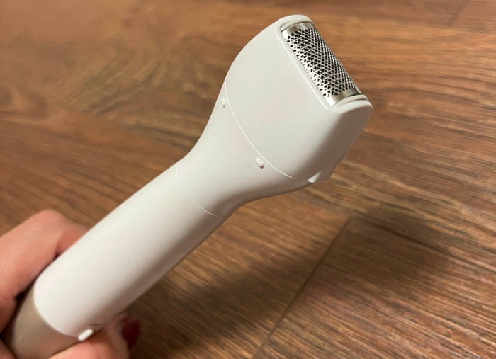 ピンクローターにそっくりの作動音がする電動シェイバー（写真:新井見枝香／無断転写禁止）