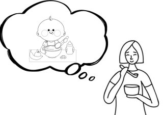 離乳食でオギャりたい（Ｃ）コクハク