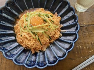 女の胃袋にハマる！鍋を使わない“レンジゆで”そうめんdeピリ辛ビビン麺