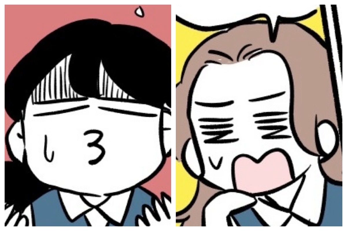 ダラ先輩、ギャルちゃん（漫画:若林杏樹）