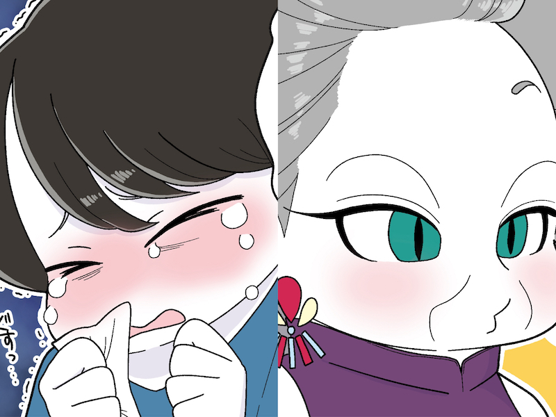 モジョ子、ママ（漫画:おくげちゃん）