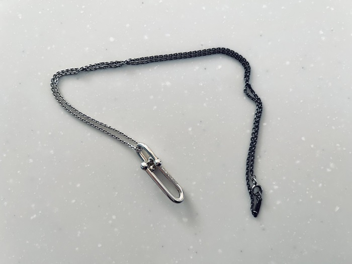 首に触れていたチェーンの部分が真っ黒に（C）コクハク