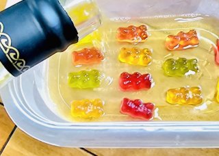 【2023年人気記事】ハリボーのクマに洋酒を吸わせたらプルンプルン!