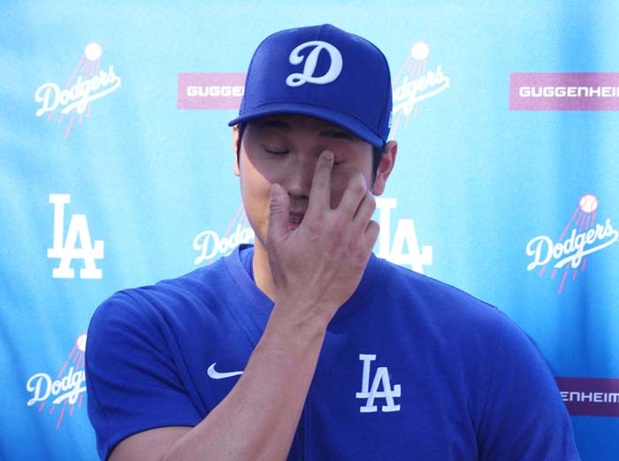 照れ気味だった会見ロイター／USA TODAY Sports