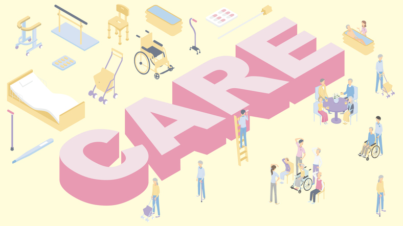 助け合いながら無理のない介護を（写真:iStock）