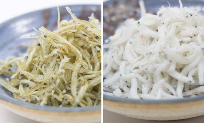 コウナゴ（写真左）とシラス。ご飯ください（C）コクハク