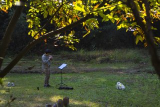 深まる秋の空気と横笛の音がひとつになった