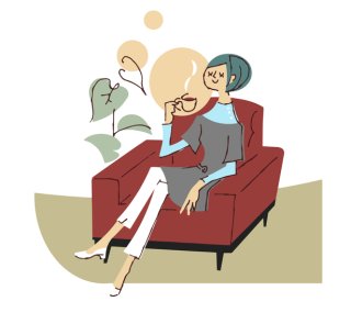 カフェでゆっくり（写真:iStock）