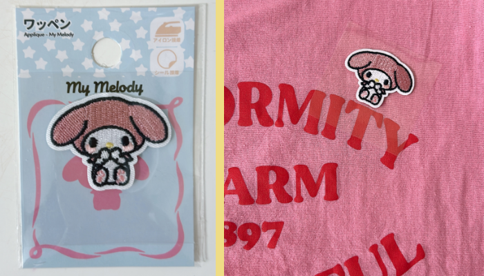 ダイソー ワッペン（マイメロ）／¥110（税込=以下同　編集部調べ）／（写真:canちゃん）